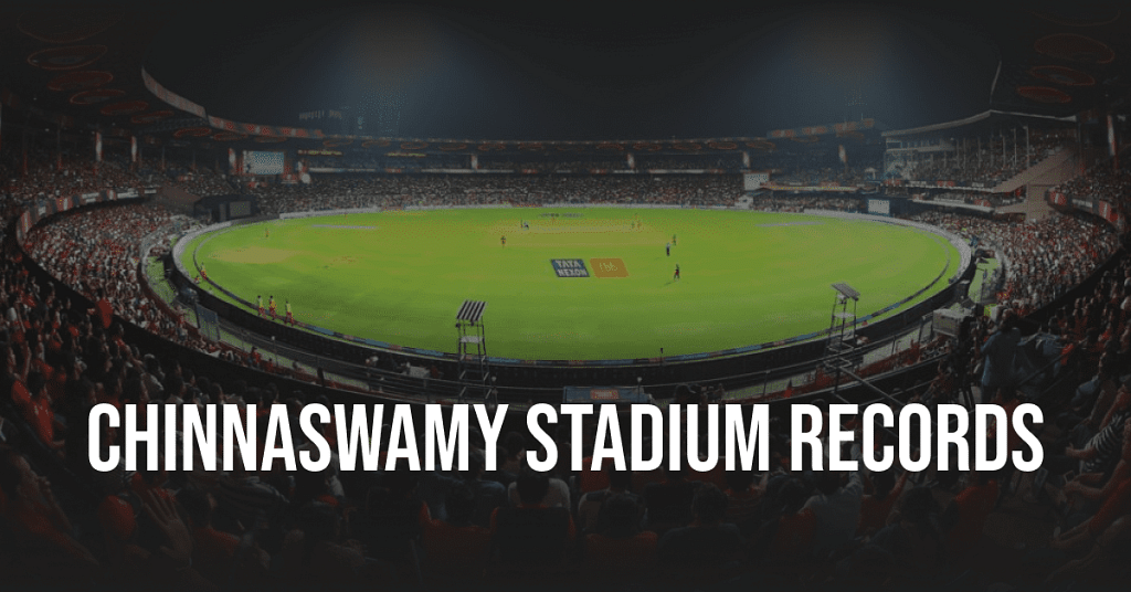 Chinnaswamy Stadium records-