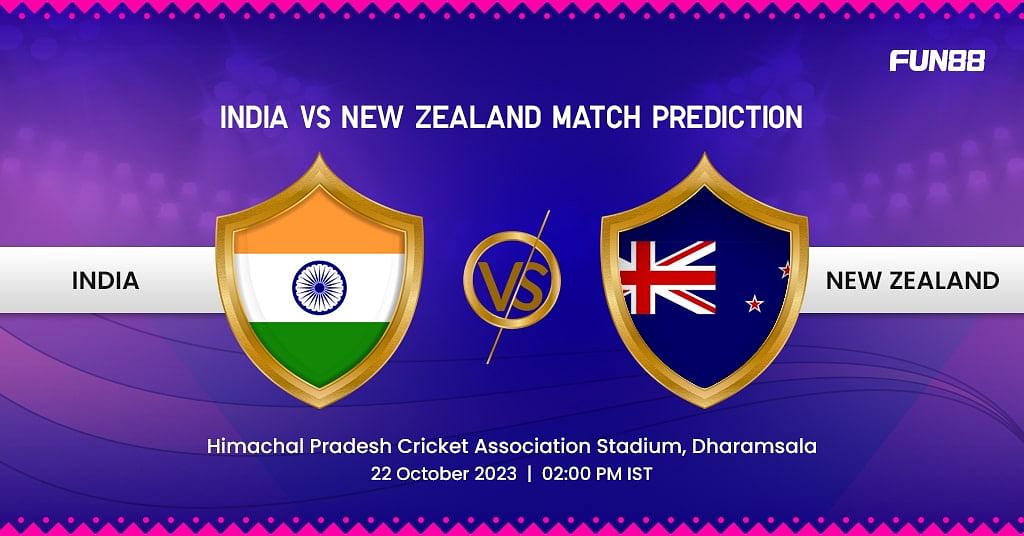India vs New Zealand Match Prediction 20/10/2023