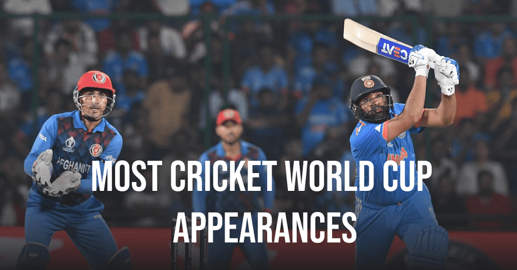 most world cup appearances by player in cricket