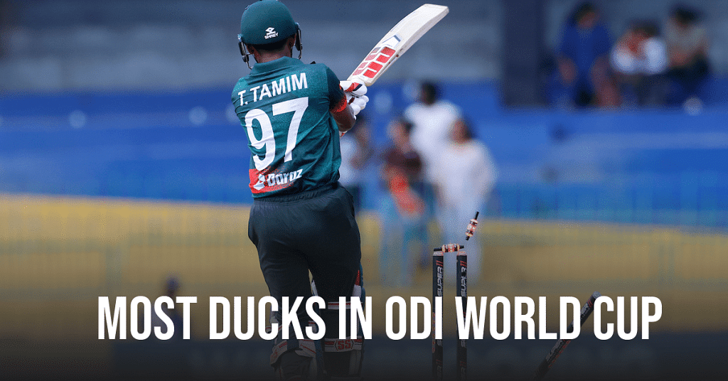 Most Ducks In ODI World Cup-