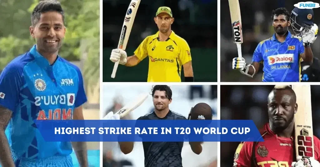 Top 10 Batters With Highest Strike Rate In T20 World Cup 