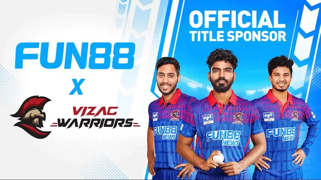 Fun88 Announces Title Sponsorship with Vizag Warriors - APL 2024